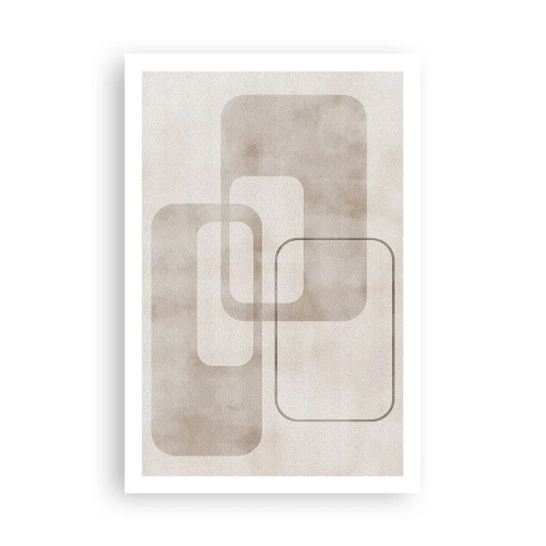 Affisch - Geometrisk fug - 61x91 cm