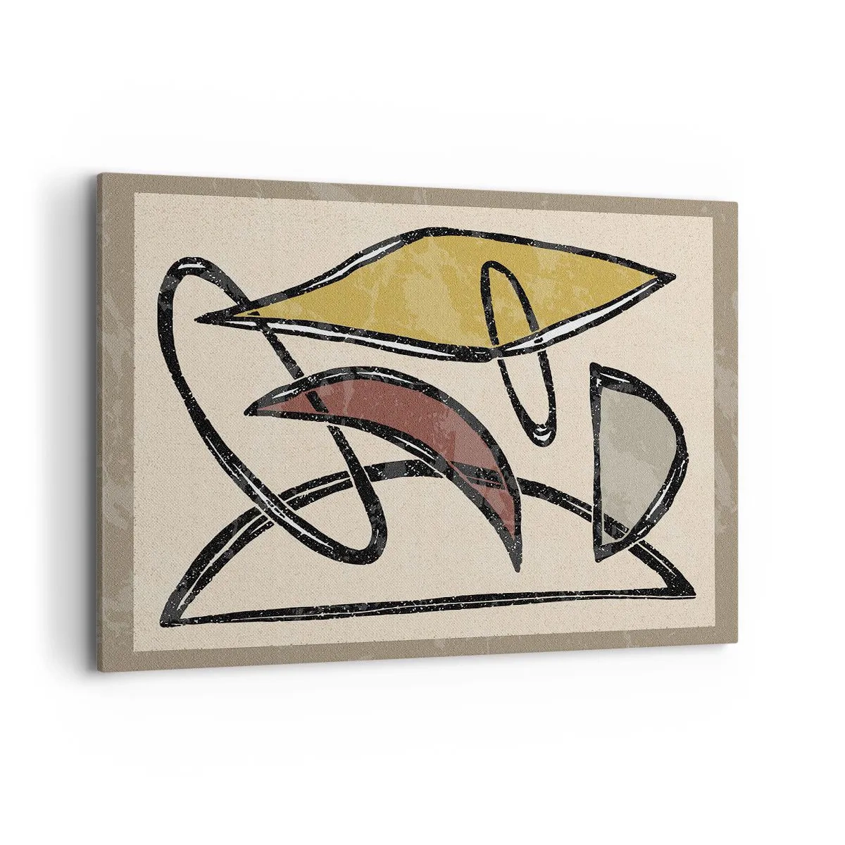 Canvastavla - Bild på duk - Vertikaler och nivåer - 120x80 cm