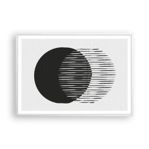 Affisch i vit ram - Hans alter ego - 100x70 cm