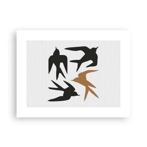 Affisch - Svalornas lek - 40x30 cm