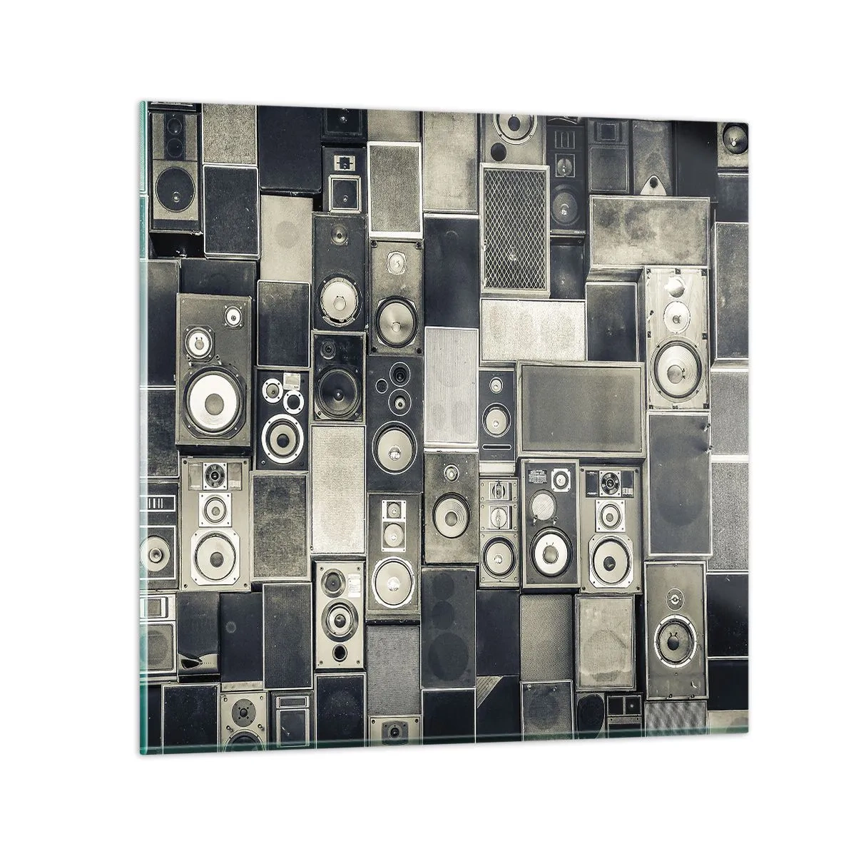 Glastavla - Bild på glas - Allt väl - 70x70 cm