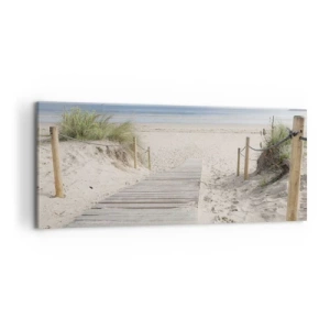 Canvastavla - Bild på duk - Mot horisonten - 120x50 cm
