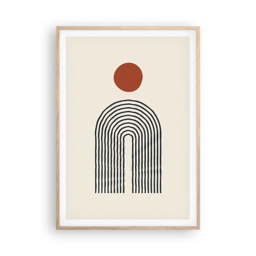 Affisch i ram av ljusek - Formernas och färgernas magnetism - 70x100 cm