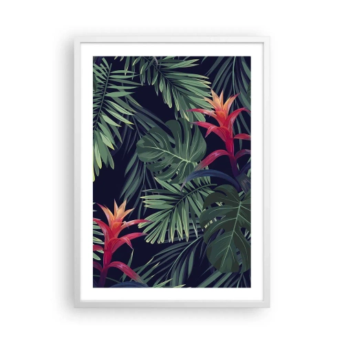 Affisch i vit ram - Brinna i grönskan - 50x70 cm