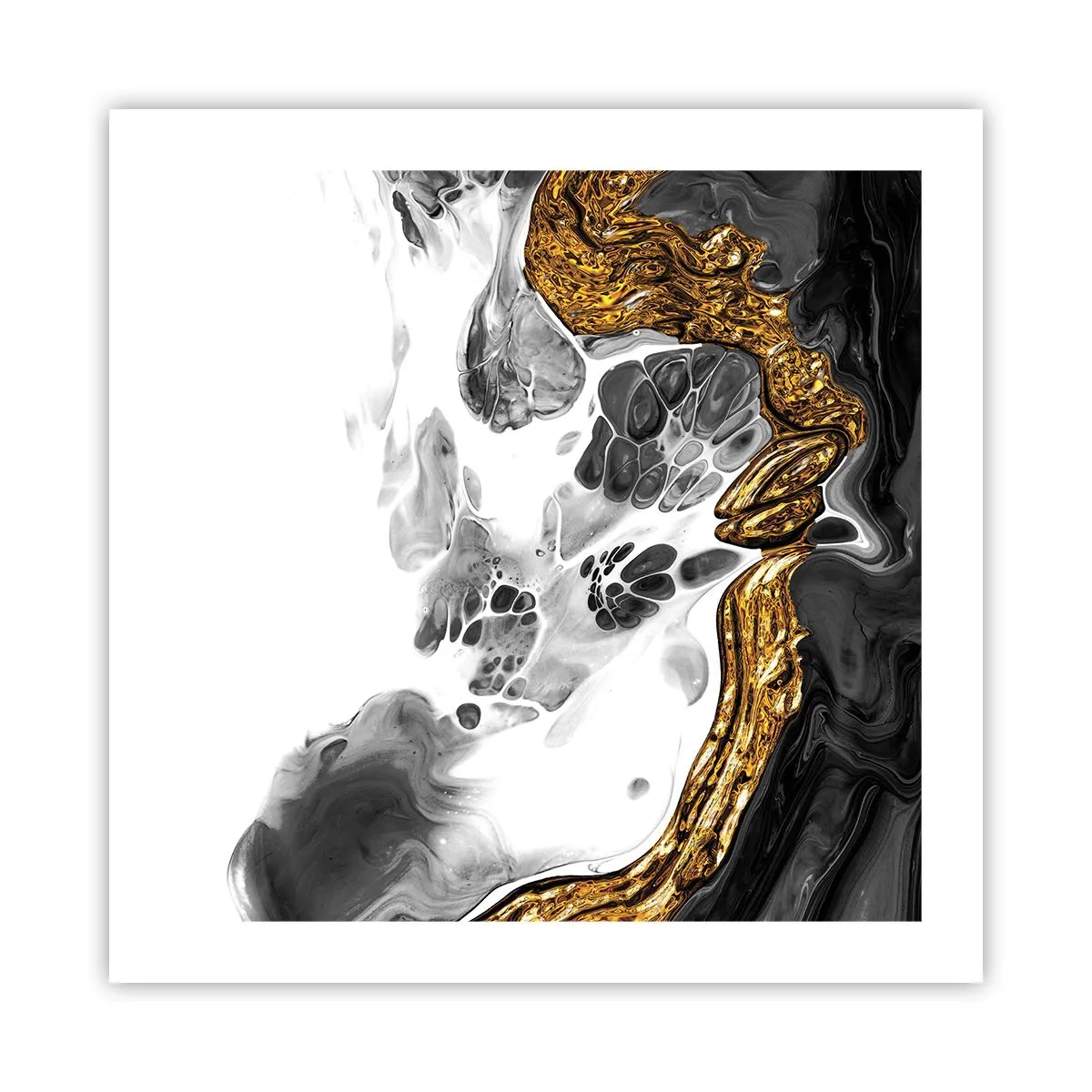 Affisch - Organisk komposition - 50x50 cm