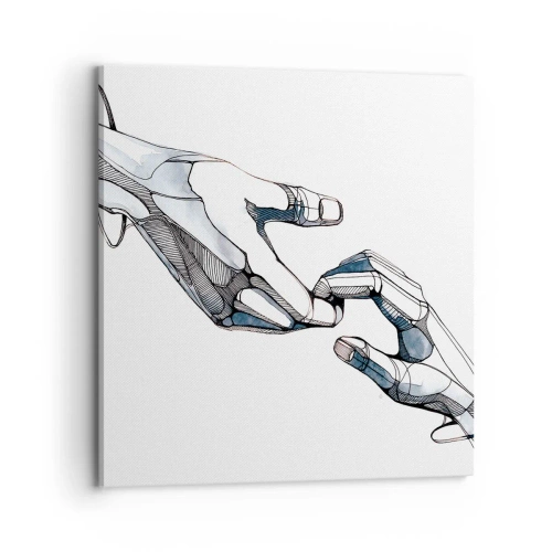 Canvastavla - Bild på duk - God gest - 70x70 cm