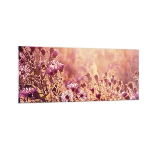 Glastavla - Bild på glas - Innan sommaren går bort - 100x40 cm