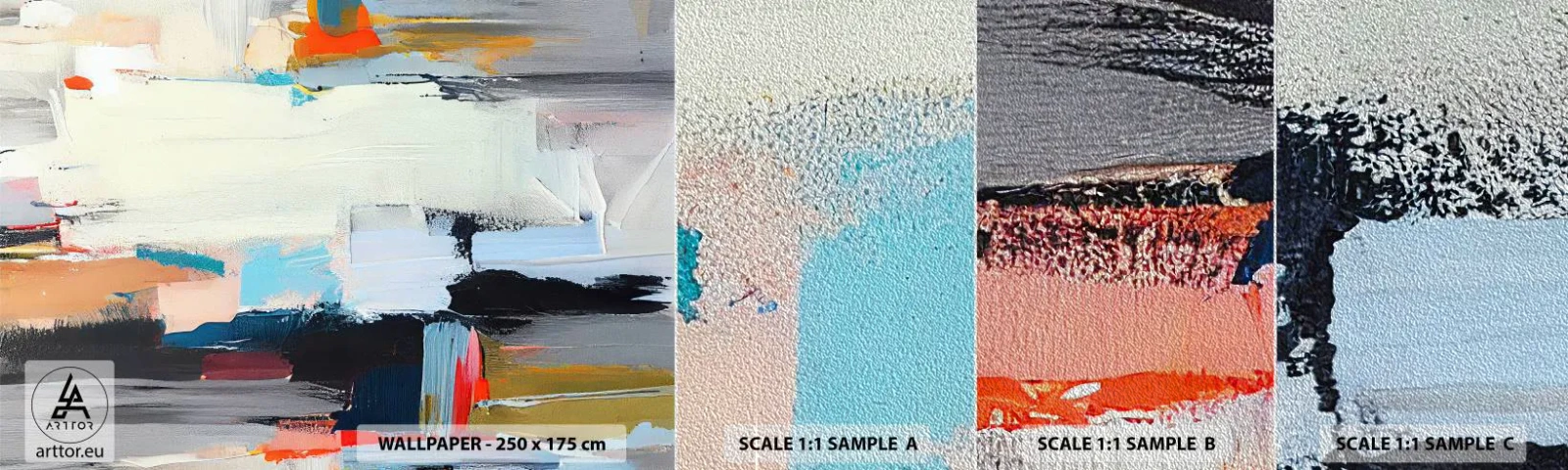 Provbit av fototapet Premium Sand - Finns det någon metod? - Modern, Färger, Minimalistisk - 100x30 cm