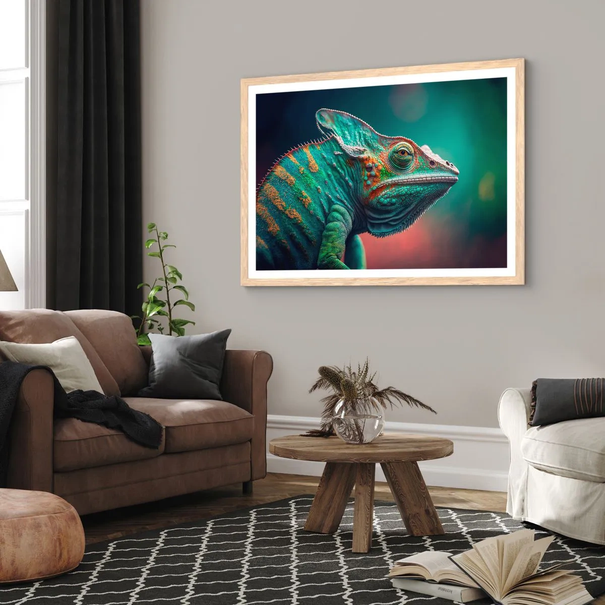 Affisch i ram av ljusek - Ser du mig? Inte bra… - 50x40 cm