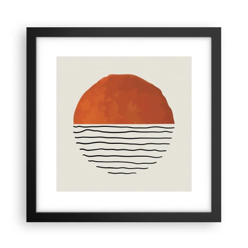 Affisch i svart ram - I japansk stämning - 30x30 cm