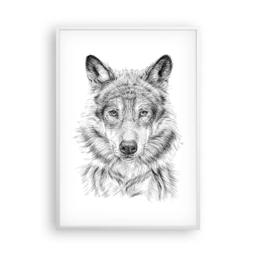 Affisch i vit ram - En född ledare - 70x100 cm