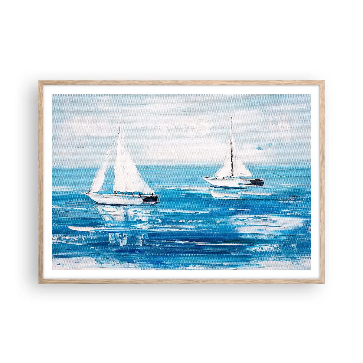 Affisch i ram av ljusek - Med en vän vid din sida - 100x70 cm