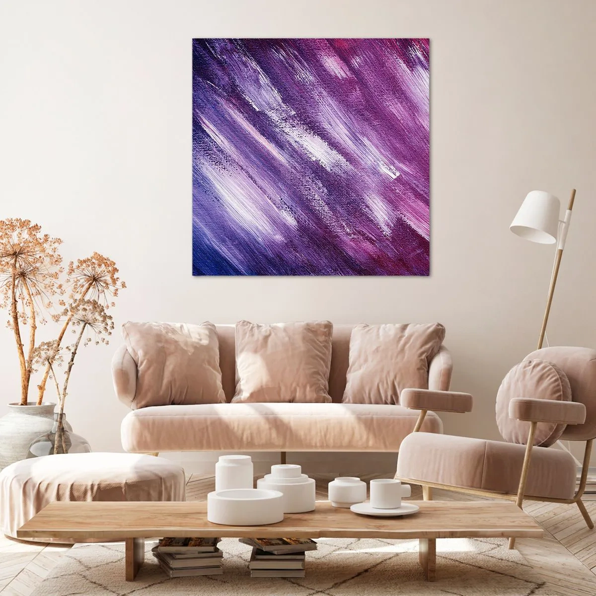 Canvastavla - Bild på duk - När solig vind blåser - 60x60 cm