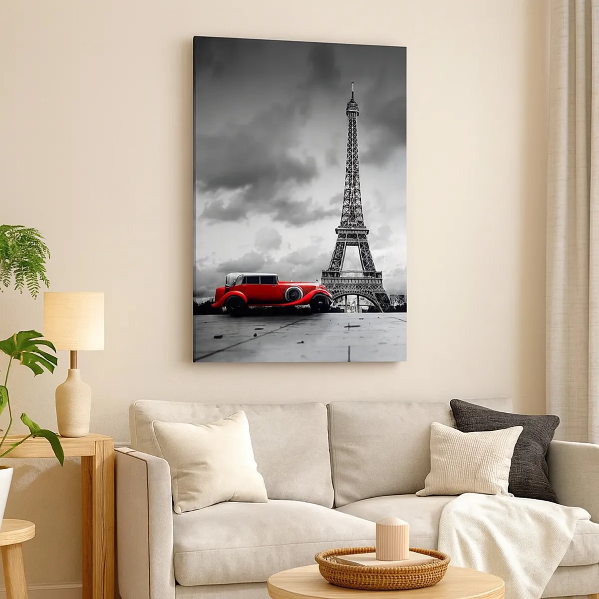 Canvastavla - Bild på duk - Inte så länge sedan i Paris - 50x70 cm