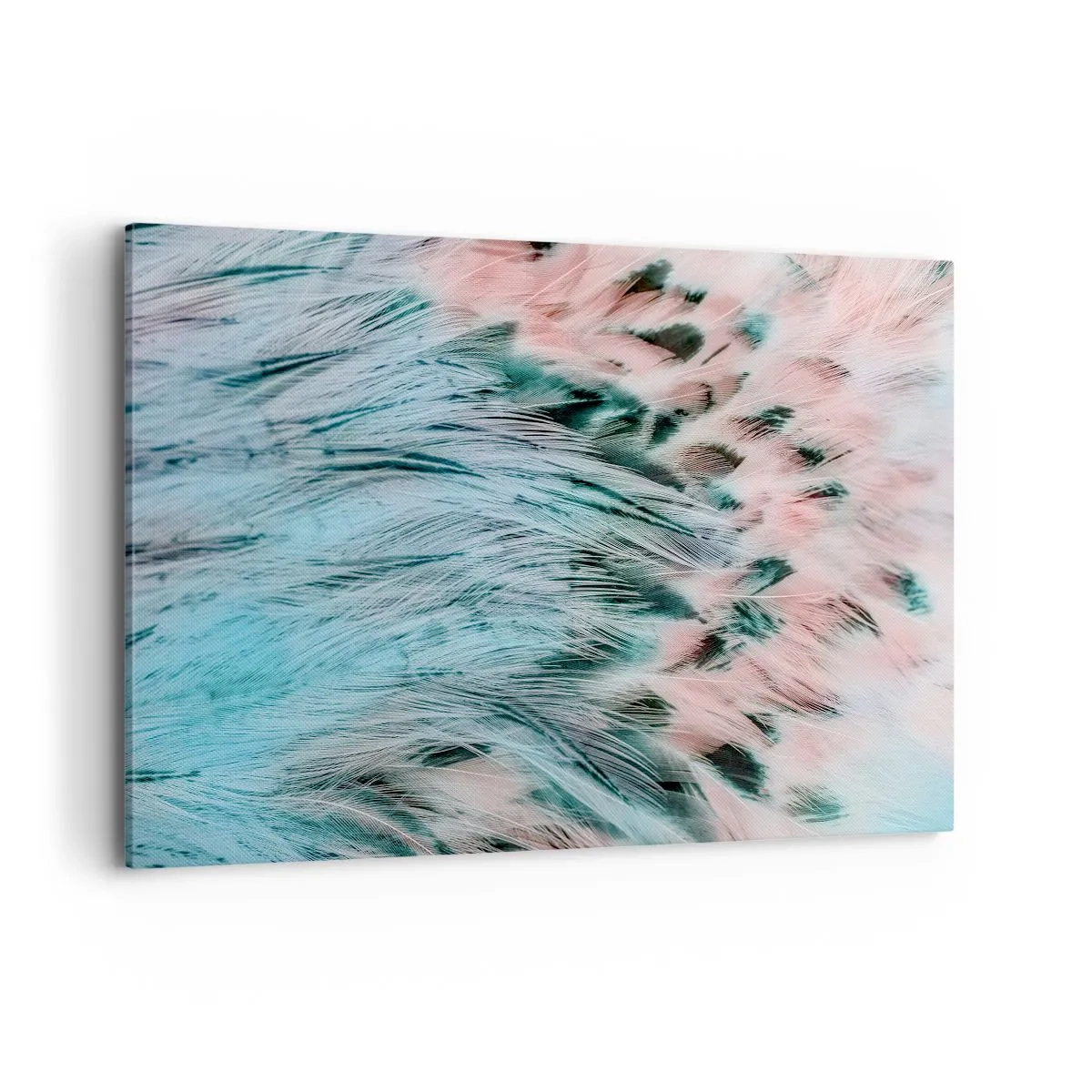 Canvastavla - Bild på duk - Safir-rosa dun - 120x80 cm