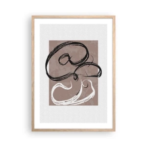 Affisch i ram av ljusek - Komposition - sökande efter fullständighet - 50x70 cm