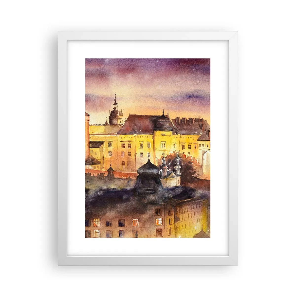 Affisch i vit ram - En historia och en berättelse - 30x40 cm