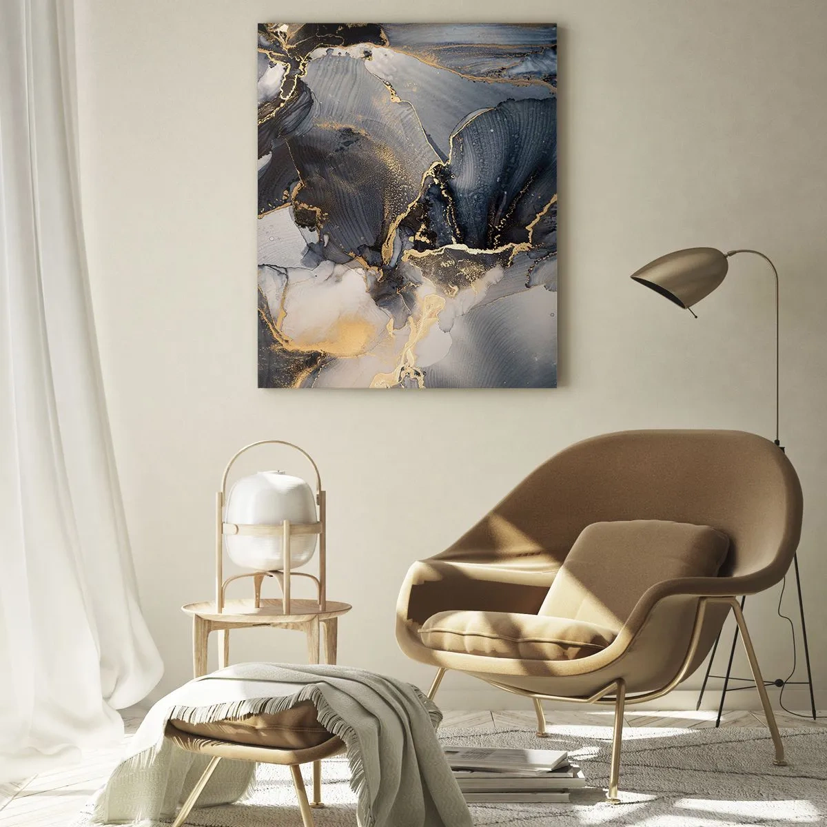 Glastavla - Bild på glas - En stens liv - 50x70 cm