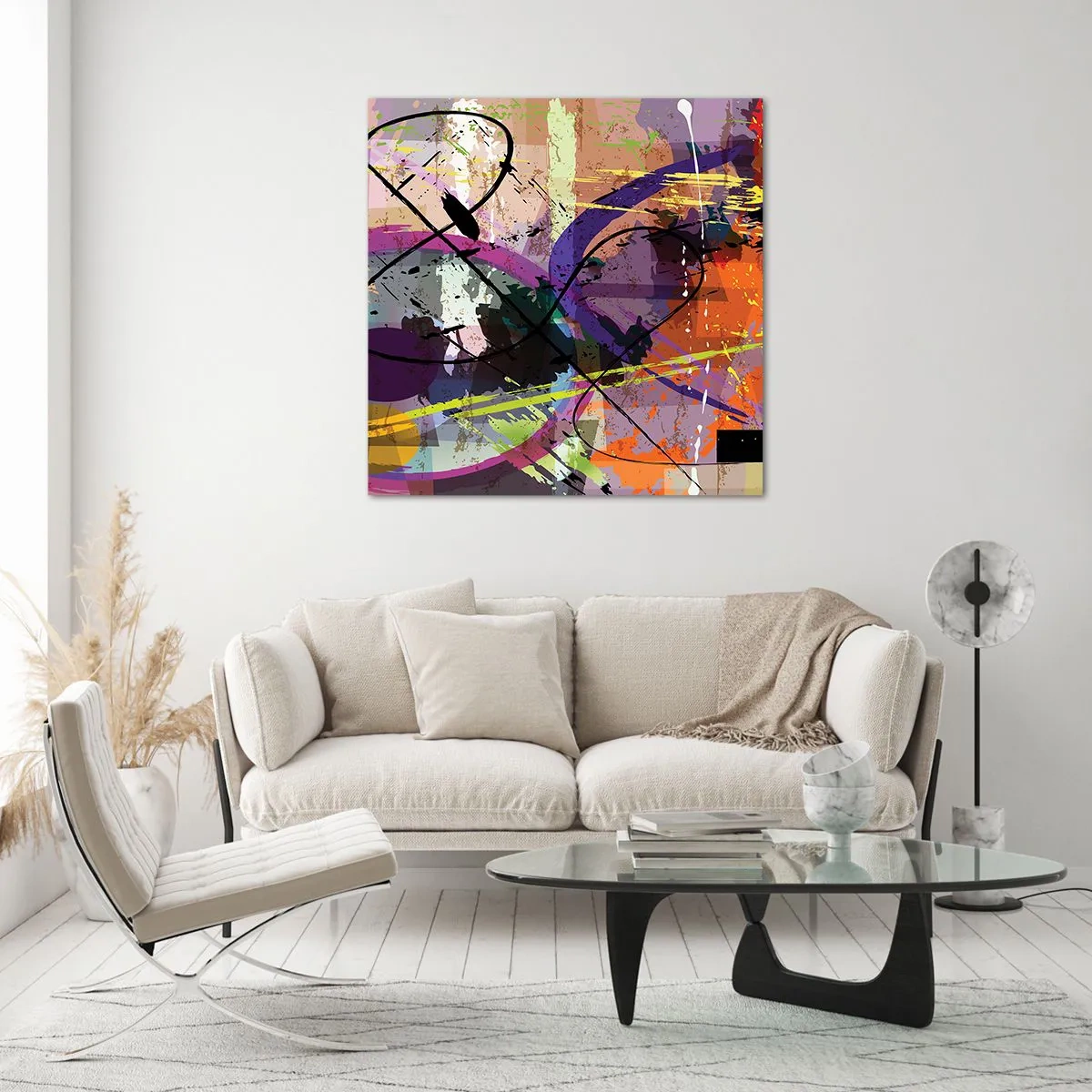 Glastavla - Bild på glas - Rakt fram eller runt - 70x70 cm