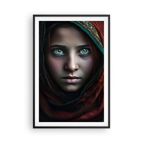 Affisch i svart ram - Östlig prinsessa - 61x91 cm