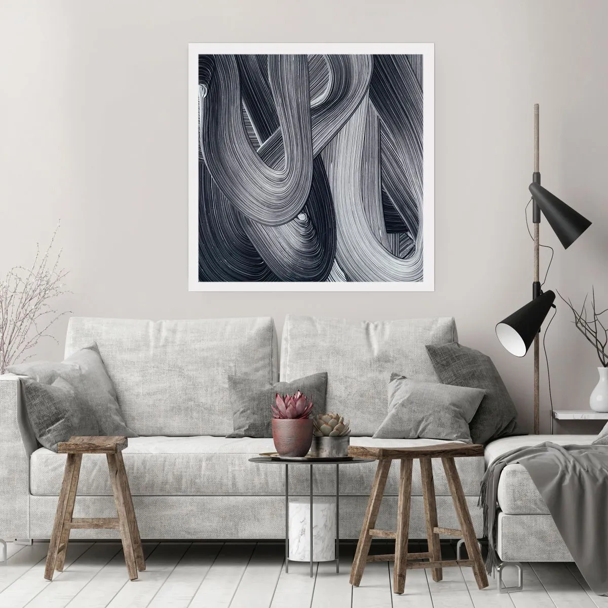 Affisch - Verklighetens flythet - 60x60 cm
