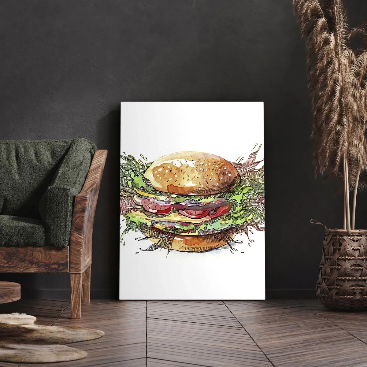Canvastavla - Bild på duk - Het frestelse - 50x70 cm