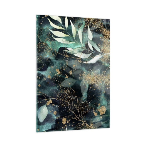 Glastavla - Bild på glas - Förtrollad trädgård - 50x70 cm