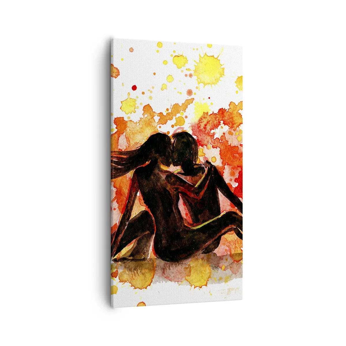 Canvastavla - Bild på duk - Och så blev det ljus - 55x100 cm