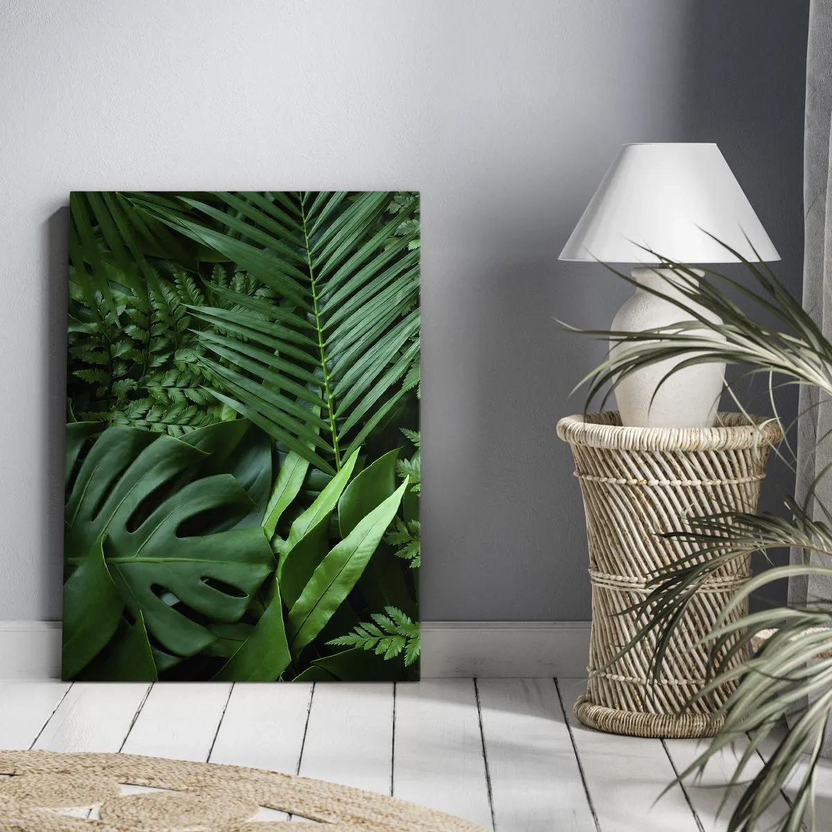 Canvastavla - Bild på duk - Omgärdade av grönskan - 50x70 cm