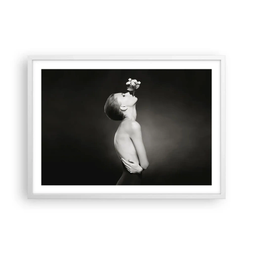 Affisch i vit ram - Excentrisk elegans - 70x50 cm