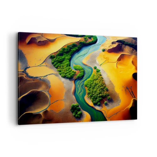 Canvastavla - Bild på duk - Livgivande flod - 120x80 cm