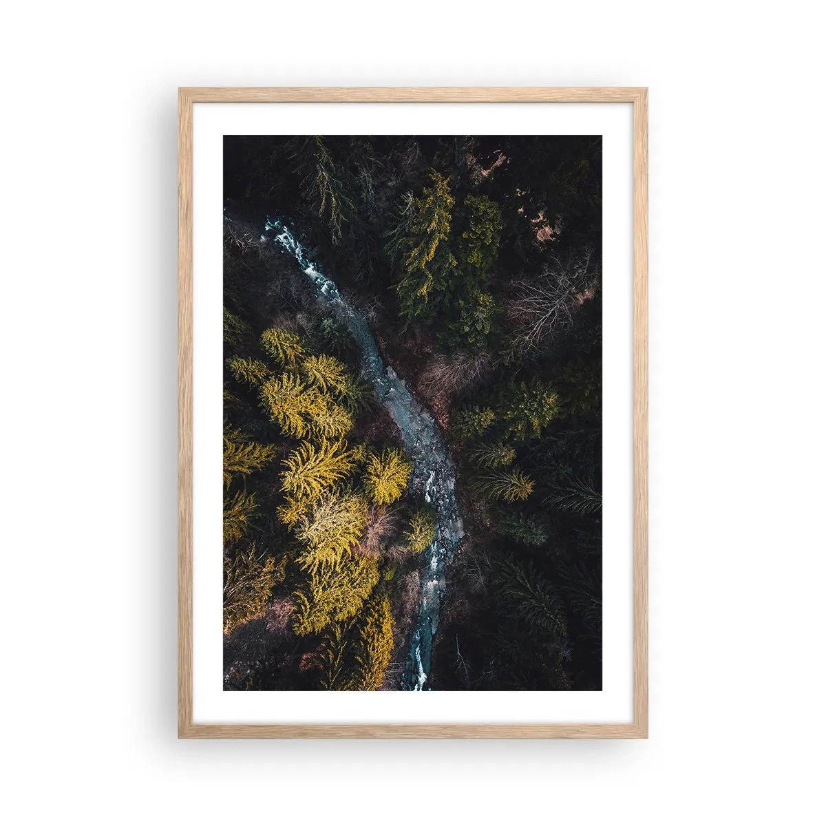 Affisch i ram av ljusek - Snabbt, allt snabbare - 50x70 cm