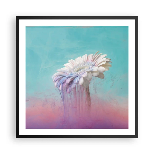 Affisch i svart ram - Blommornas undervärld - 60x60 cm