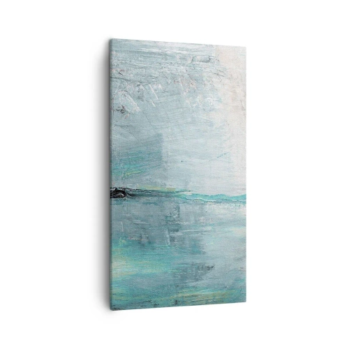 Canvastavla - Bild på duk - Horisontellt i blått - 45x80 cm