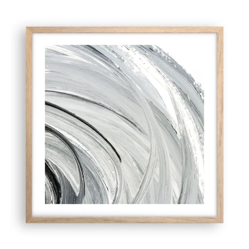 Affisch i ram av ljusek - Orbital komposition - 50x50 cm