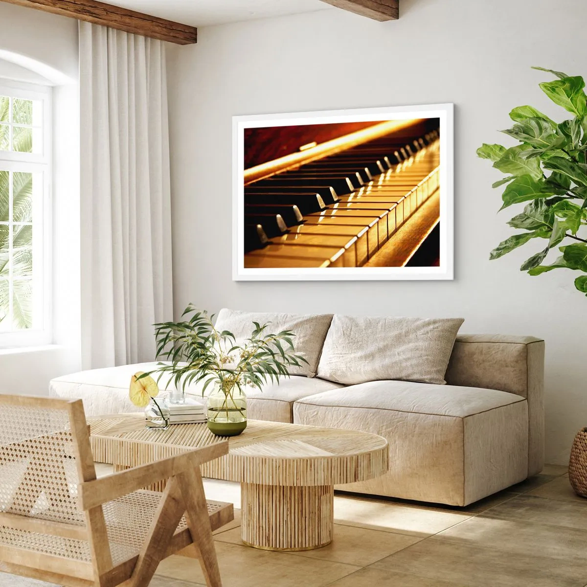 Affisch i vit ram - Obegränsade möjligheter - 100x70 cm