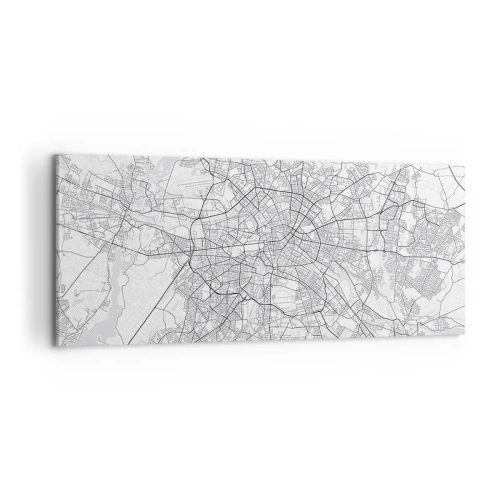 Canvastavla - Bild på duk - Berlins blomma - 100x40 cm