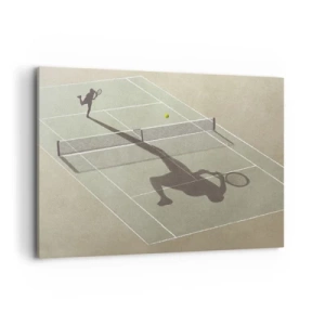 Canvastavla - Bild på duk - Övervinna sig själv - 100x70 cm