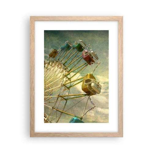 Affisch i ram av ljusek - Kommer att bli, kommer att bli kul.... - 30x40 cm