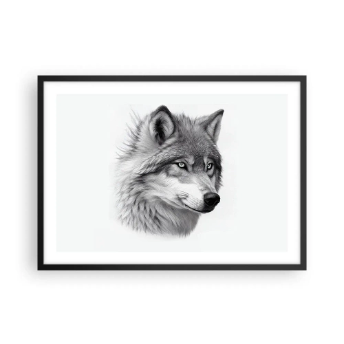 Affisch i svart ram - Alfa - utan tvekan - 70x50 cm