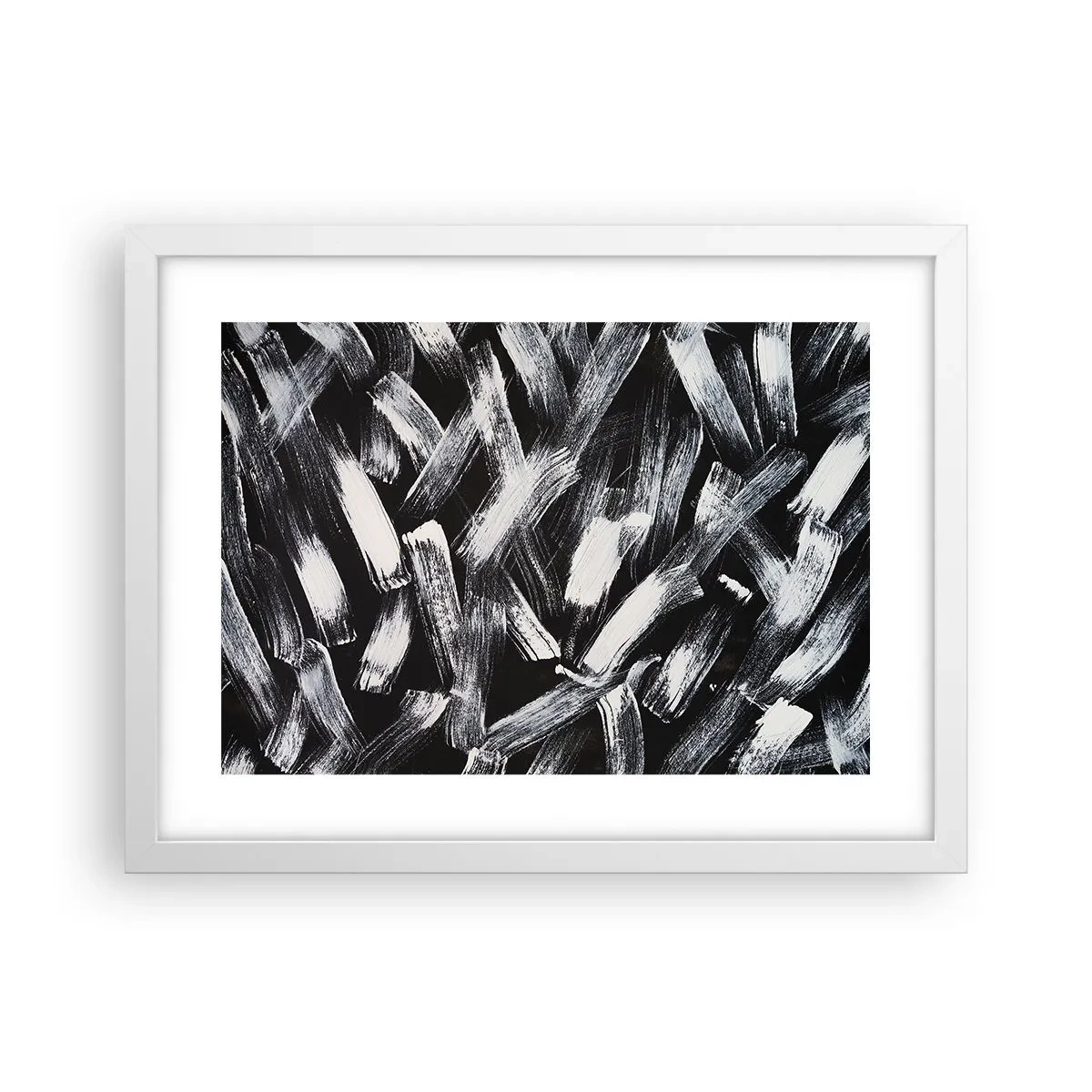 Affisch i vit ram - Abstraktion i industriell anda - 40x30 cm