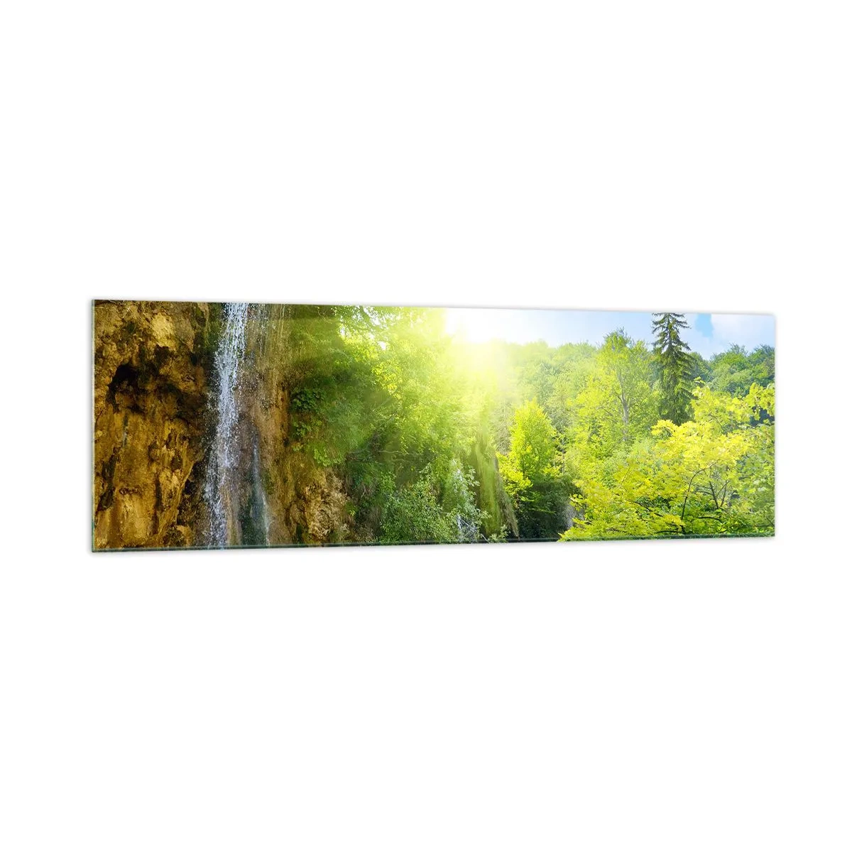 Glastavla - Bild på glas - Det måste vara Eden - 160x50 cm
