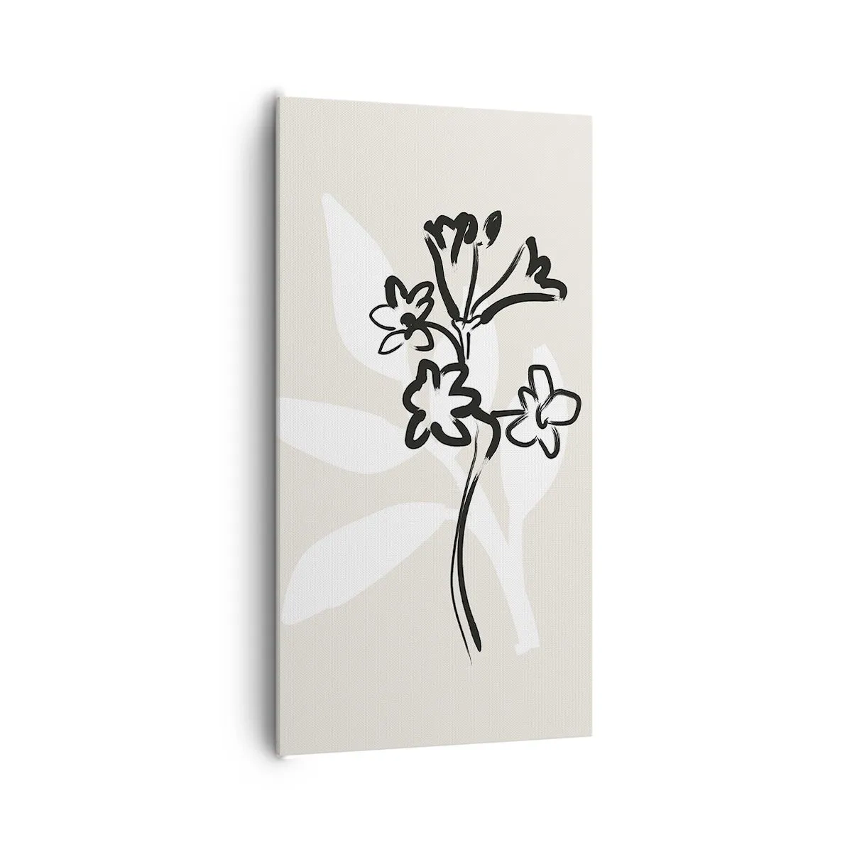 Canvastavla - Bild på duk - Skiss till ett herbarium - 65x120 cm