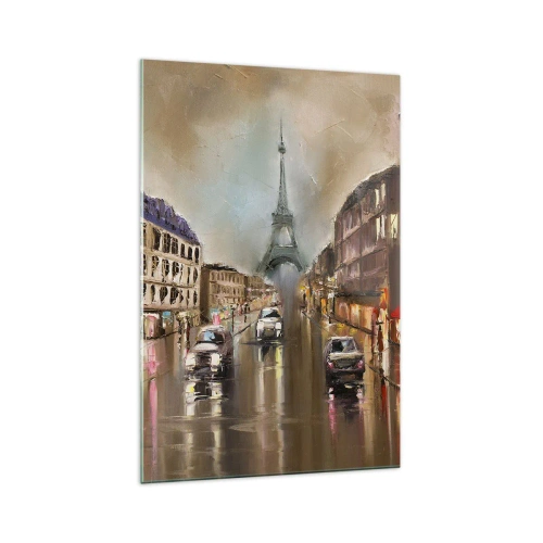 Glastavla - Bild på glas - Det är bara tornet som räknas - 70x100 cm