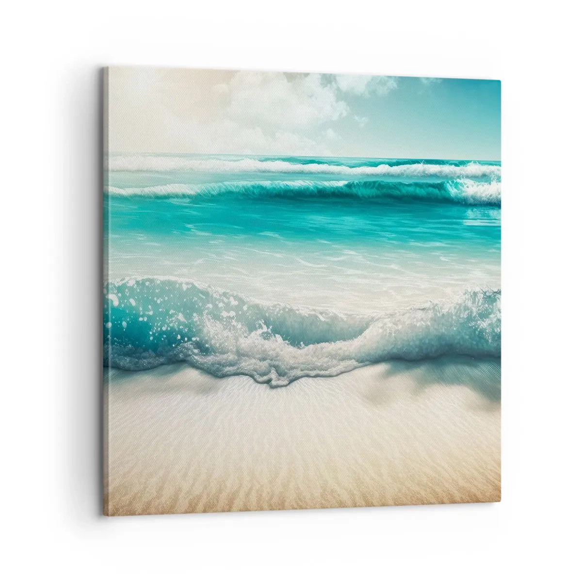 Canvastavla - Bild på duk - Lugnet i havet - 60x60 cm