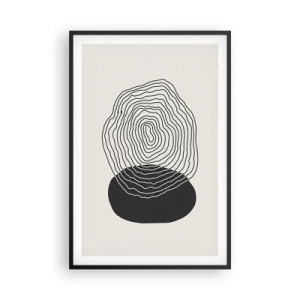 Affisch i svart ram - Varaktighet och vibration - 61x91 cm