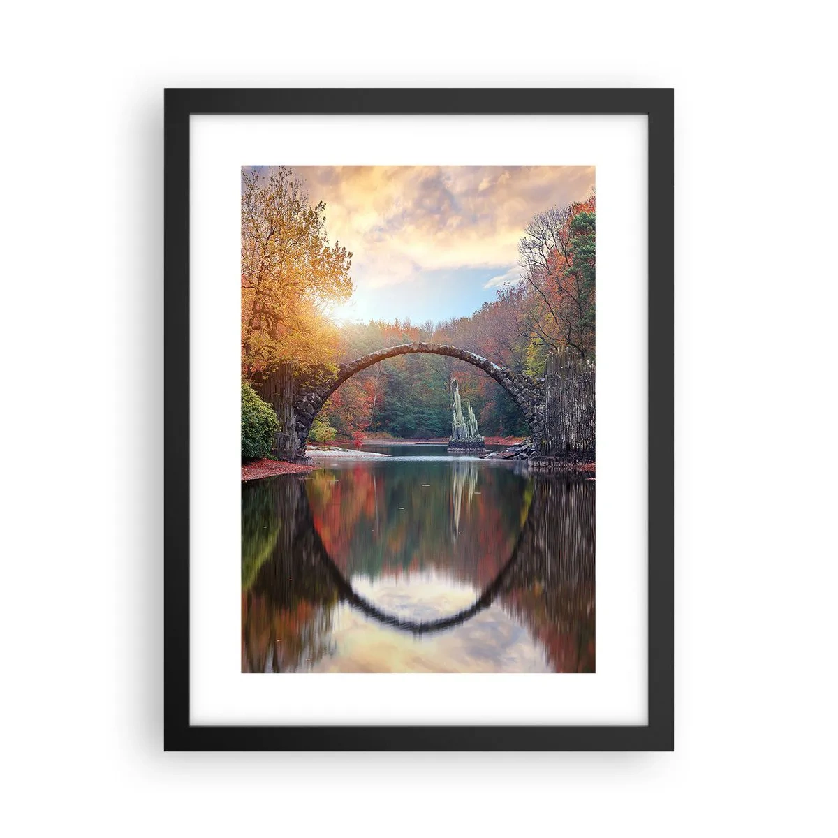 Affisch i svart ram - På andra sidan av spegeln - 30x40 cm