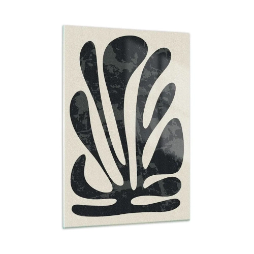 Glastavla - Bild på glas - Abstraktion med flera fingrar - 50x70 cm