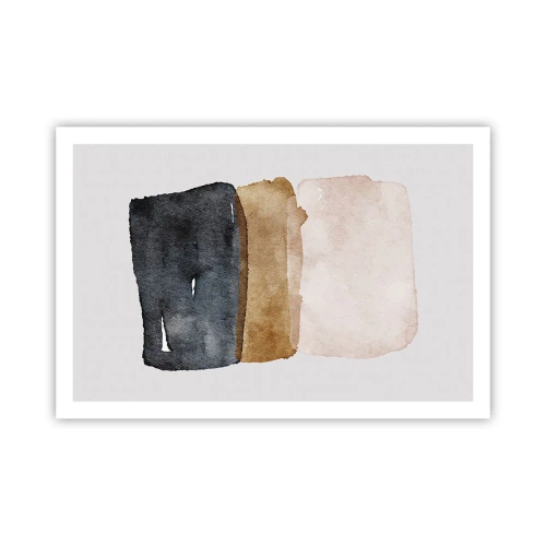 Affisch - Komposition av jordens färger - 91x61 cm