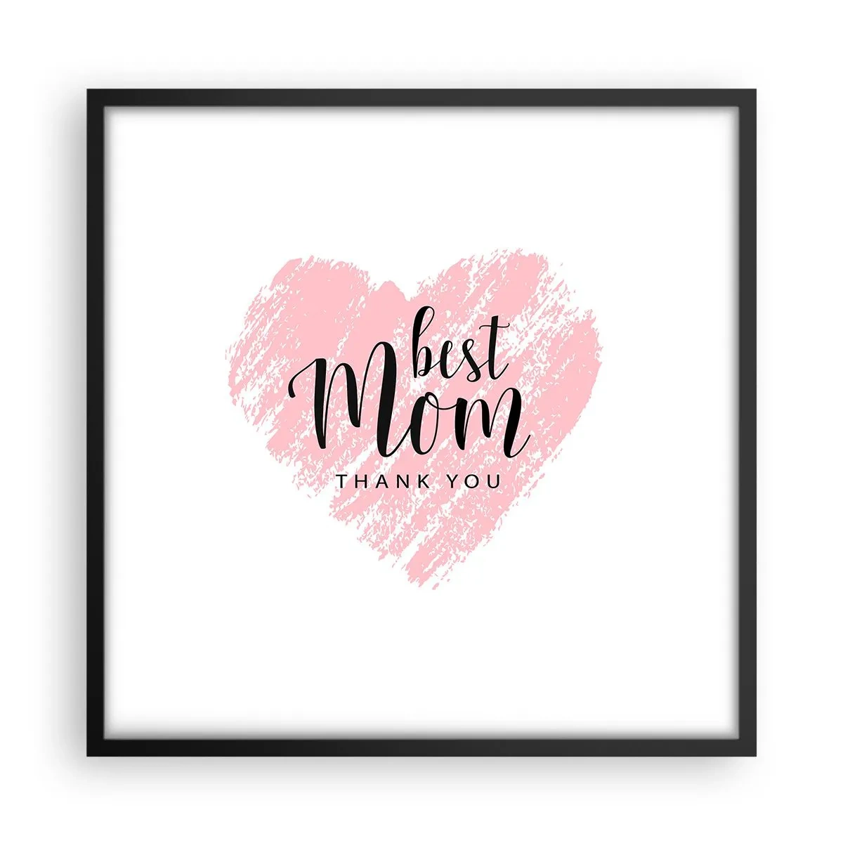 Affisch i svart ram - Alltid rätt ögonblick - 50x50 cm